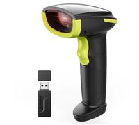 Inateck Scanner de Code-Barres Bluetooth AI, Scanner de Code 1D sans Fil, Scanner Portatif avec APP et SDK, Batterie 2000mAh, Vert