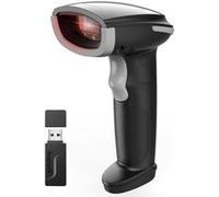 Inateck Scanner de Code-Barres Bluetooth AI, Scanner de Code 1D sans Fil, Scanner Portatif avec APP et SDK, Batterie 2000mAh, Gris