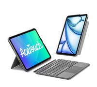 Inateck Ultraléger Clavier iPad Bluetooth pour iPad 11/10 eme Gen A16, iPad Air M4/M3/M2 11 Pouces, avec Pavé Tactile, AZERTY, Gris