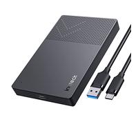 Inateck USB 3.2 Gen 2 Boîtier pour Disque Dur, 6Gbps USB C Boîtier Externe 2.5 Pouces Disque Dur SATA III II I HDD SSD avec UASP&Trim Supporte Windows Mac OS Linux