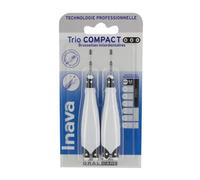 Brossettes Interdentaires - Inava - Trio Compact - 0.6mm - 6 Recharges - Anti-Dérapant
