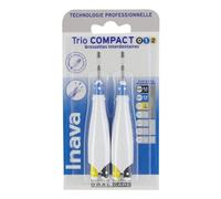 Inava Brossettes interdentaires Trio Compact 0/1/2 – Espaces étroits – Blist/6