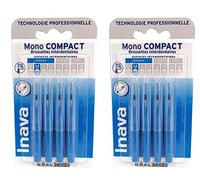 Inava Brossettes Mono Compact 0,8 mm Espaces étroits Bleu 4 unités