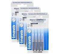 Inava Brossettes MONO COMPACT Noires 0.6mm ISO4 ETROITS- Bte/4 - Lot de 3 Btes…