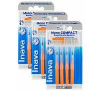 Inava Brossettes MONO COMPACT Oranges 1.2mm ISO4 - Bte/4 - Lot de 3 Btes