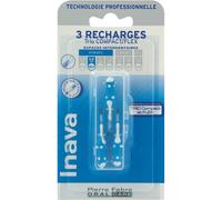 Inava Brossettes Recharges Trio Compact/Flex Iso 1 Bleu 0,8mm Pièces 3