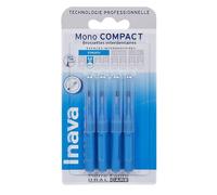 Inava Brossettes Mono Compact 0,8 mm Espaces étroits Bleu 4 unités