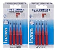 Inava Mono Compact Brossette Interdentaire Large Rouge 1,5 mm lot de 2 x 4 = 8
