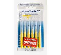 Inava Brossettes interdentaires Mono Compact – 1 mm espaces étroits – Jaune – B/4+2