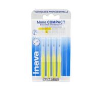 Inava Mono Compact Brossettes Interdentaires Espaces Etroits 1mm Jaune X4
