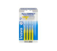 Inava Brossettes interdentaires Mono Compact 1 mm Jaune – Boîte de 4