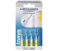 Inava Recharges Brossettes Interdentaires Jaune ISO 2 1mm 4 Pièces