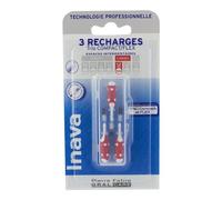 Inava Trio Brossettes 3 Recharges pour Trio Compact/Flex - Taille : ISO4 1,5 mm