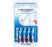 Inava Brossettes 4 Recharges Trio Compact/Flex ISO4 1,5 mm Rouge