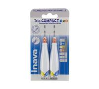Inava Trio Compact 6 Brossettes Interdentaires Noirs - ISO1/2/3 0,8 à 1,2 mm