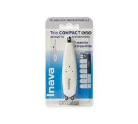 INAVA Brosse à dents Trio Compact – 30 pièces