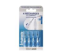 Inava Recharges brossettes Trio Compact – 0,8 mm étroites – 4 unités Bleu