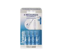 Inava Recharges brossettes Trio Compact – 0,8 mm étroites – 4 unités Bleu