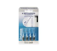 Inava TrioCompact Recharge Noire (ISO 0) Brossettes interdentaires Pack de 4