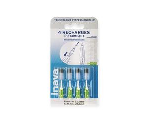 Inava TrioCompact Recharge Verte (ISO 6) Brossettes interdentaires Pack de 4