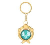 Inazuma Cosplay Porte-clés Pour Genshin Impact, Métal Inazuma Vision Keychain Pendentif Oeil de Dieu Anemo Merch