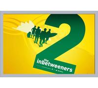Inbetweeners, The - Poster - 2 - Silhouette + cadre interchangeable, Shinsuke® Maxi MDF argenté, vitre acrylique