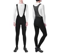 INBIKE Cuissard Velo Homme Long Hiver Chaud VTT Cycliste Compression de Cyclisme Legging Rembourré Gel Polaire Vetement Noir L