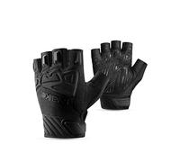 INBIKE Gants de Cyclisme Demi-Doigts pour Velo VTT BMX Rembourrés Anti-Choc Respirant pour Homme et Femme 5mm Gel Couche Tampon Eponge Noir S