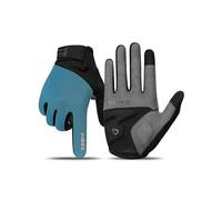 INBIKE Gants de Cyclisme pour Homme VTT à Doigts Longs avec Écran Tactile - Élastique, Respirant et Multifonctionnel, Bleu, L