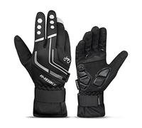 INBIKE Gants de vélo de montagne Gants de vélo VTT d'hiver en silicone gel Gants de reconnaissance tactile Noir Taille XXL
