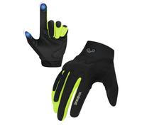 INBIKE Gants de VTT Gants de cyclisme Doigts longs pour homme Écran tactile Antidérapant Résistant aux chocs Élastique Réfléchissant Respirant Cyclisme Multifonction IHC539 Noir S