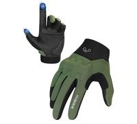 INBIKE Gants de VTT Gants de cyclisme Doigts longs pour homme Écran tactile Antidérapant Résistant aux chocs Élastique Réfléchissant Respirant Cyclisme Multifonction IHC539 Vert S