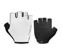 INBIKE Gants Velo VTT Cyclisme Homme et Femme pour Cycliste Été Moto Cross BMX Trotinette Electrique Rembourrés 3mm Gel Anti-Choc Respirant Blanc S