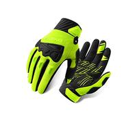 INBIKE Gants VTT Velo Cyclisme Homme Femme Gant Cyclisme Doigt Complet Moto Cross Gants Vélo de Bonne Elasticité et Forte Adsorption Vert XXL