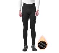INBIKE Pantalon VTT Homme Hiver Chaud Cuissard Velo Cycliste Compression de Cyclisme Femme Cuissard Long Legging Rembourré Gel Polaire Vetement Noir 2XL