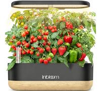 inbloom Système de culture hydroponique 12 gousses, jardin d'herbes aromatiques d'intérieur avec LED à spectre complet, alarme de pénurie d'eau, minuterie automatique, hauteur réglable, cadeau de
