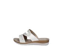 inblu Femme Chaussons ondulés Enveloppant avec Strass Mule, Blanc, 39 EU