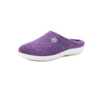 inblu Femme Pantofole Donna in Spugna Con Applicazione A Forma Di Fiorellino, Suola Poliuretanica Chausson, Aubergine, 39 EU