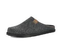 inblu Homme Pantofole Uomo Ecofriends Con Plantare in Vera Pelle Imbottito Estraibile Chausson, Gris, 42 EU