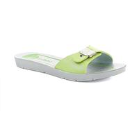 inblu Sandales de Plage pour Femme avec réglage, Bande, Vert, 38 EU