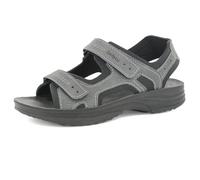 inblu Sandales de randonnée pour homme avec double fermeture Velcro et semelle intérieure rembourrée, confortables et fonctionnelles, du 39 au 46, sport, gris, 42 EU, gris, 42 EU