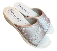 inblu Sandales sanitaires ouvertes Azalea plante anatomique confortable semelle intérieure douce recouverte de cuir, Rose translucide, 37 EU