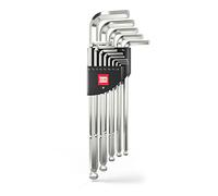 INBUS® 70426 Jeu de Clés Allen (Pouce) 13pcs, 0.05-3/8", avec Embout sphérique - Made in Germany