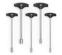 INBUS® 73400 Jeu de Clés à douille à poignée en T 5pcs, 6-13mm, avec HybridTouch - Made in Germany