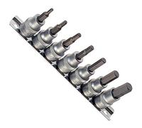 Inbus Jeu de 7 douilles hexagonales SAE 3/8"