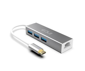 Inca Adaptateur ITPC-3T Type C > 3 x USB-A, 1 x RJ45, 1000 Mbps
