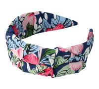 Inca Diadème Tissu Floral avec Fond Bleu 1ut