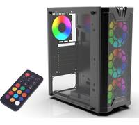 INCA EMPOUSA Premium Computer CASE EMG-15XB 4x ARGB Ventilateur LED Vitre noire