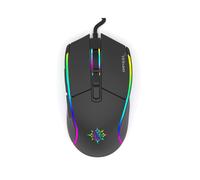 Inca IMG-GT16 Souris Gaming Optique USB Type-A 6400 DPI 7 Boutons Programmables Droitier, Accélération 12G, Rétroéclairage Multi, Câble 1.8m
