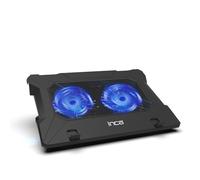 Inca INC-321RX Ergonomic Dual Fan Stand with Rubber Silent Notebook Cooler Black
